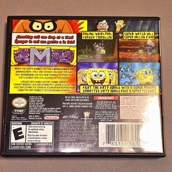 Spongebob Squarepants The Yellow Avenger Nintendo DS Game *Complete* - Picture 4 of 4